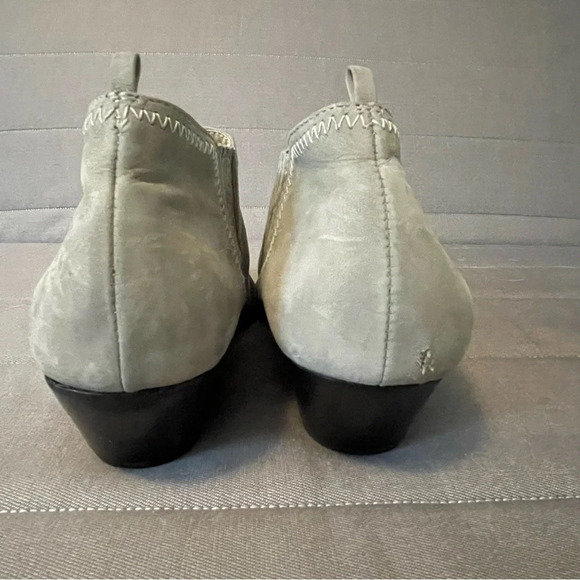 Schutz Jacqueline Western Ankle Booties Mouse Grey Sz 11 - Picture 5 of 8